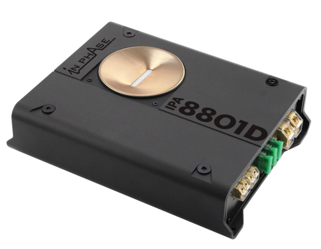 IN PHASE IPA8801D – 800W RMS 1Ω MONO CLASS D SUBWOOFER AMPLIFIER