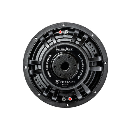 In Phase XT-12PRO Kevlar Cone 2Ω Dual Voice Coil 1400W Peak Power Subwoofer