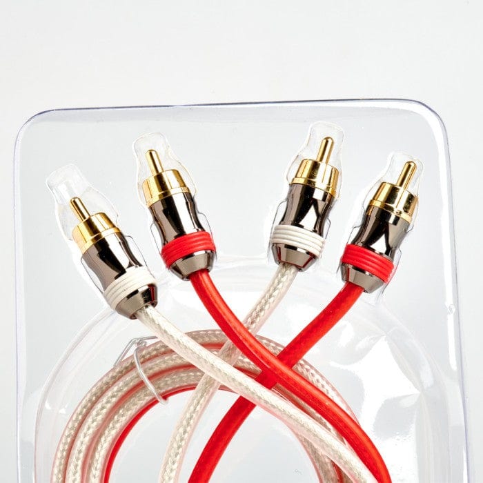 In Phase IPR301T 1 Metre Reference RCA Cable Perfect for Car Audio Amplifier