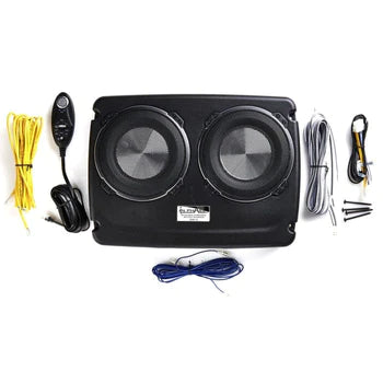 In Phase USW12 Dual underseat active subwoofer system 600 watts with bass and phase wired remote control