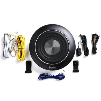 In Phase USW10 300W Underseat Subwoofer with Wiring Kit and Bass Remote