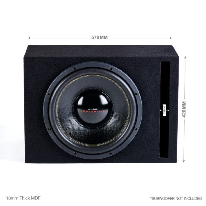 In Phase BX12PL 12" Slot Ported Subwoofer Enclosure