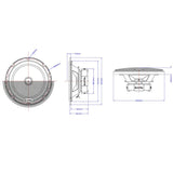 In Phase XTC6CX 6.5" 16.5cm 600 Watt 2 Way Component Door Speakers with Tweeters and Grills