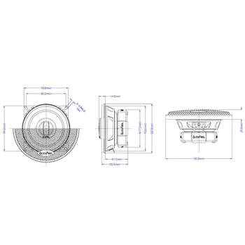 In Phase XTC13.2 13cm/5.25" Coaxial Speakers 210 Watts Directional Tweeter Design