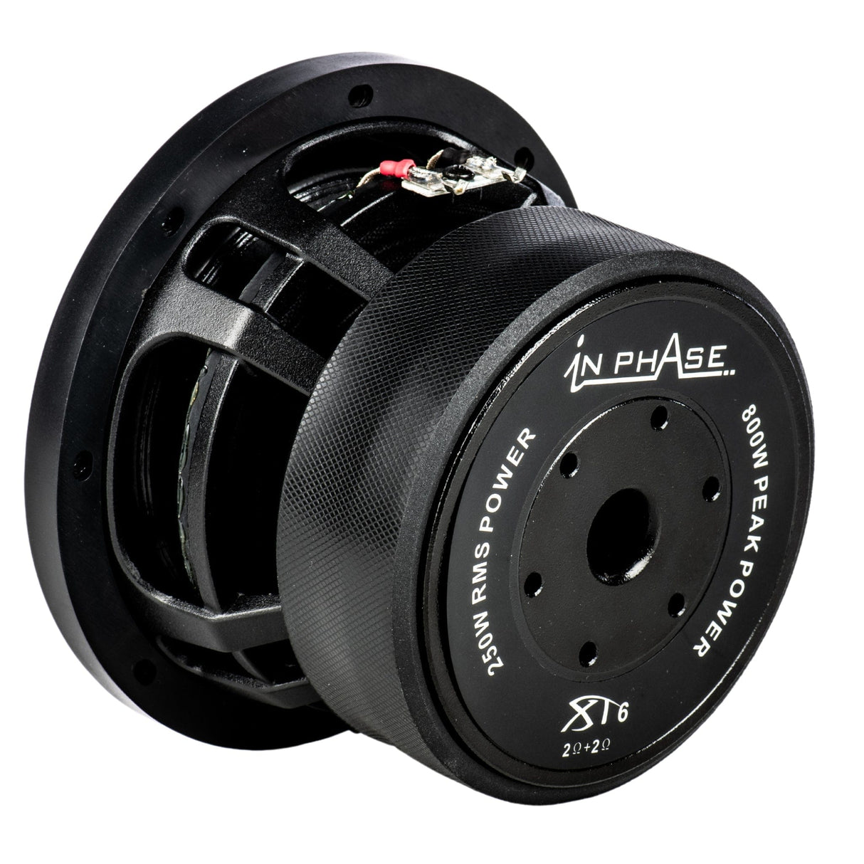 In Phase XT-6.5" Kevlar Cone 2Ω Dual Voice Coil 800W Peak 250W RMS Subwoofer