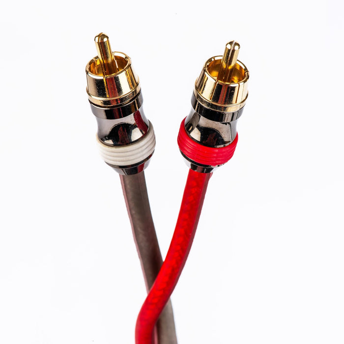 In Phase IPR501T 5 Metre Reference RCA Cable Perfect for Car Audio Amplifier