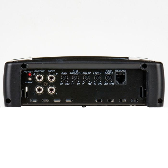 Juice JA1201D 1200W 1-Channel Mono Peak Power Car Amplifier, Bass Remote, 1Ω Stable, RCA Output