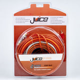 Juice JWTRU422D 4 Gauge 2500W Amplifier Wiring Kit for Installing 2 Amplifiers