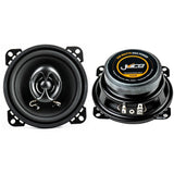 Juice S420 4 Inch 10 cm 2 - Way Coaxial Car Door or Parcel Shelf Speaker Upgrade, Efficient Power Handling, 220 Watts Peak Power