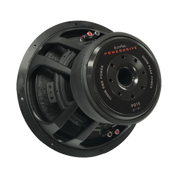 In Phase PowerDrive15 3000W 15" Dual 2? Voice Coil Subwoofer