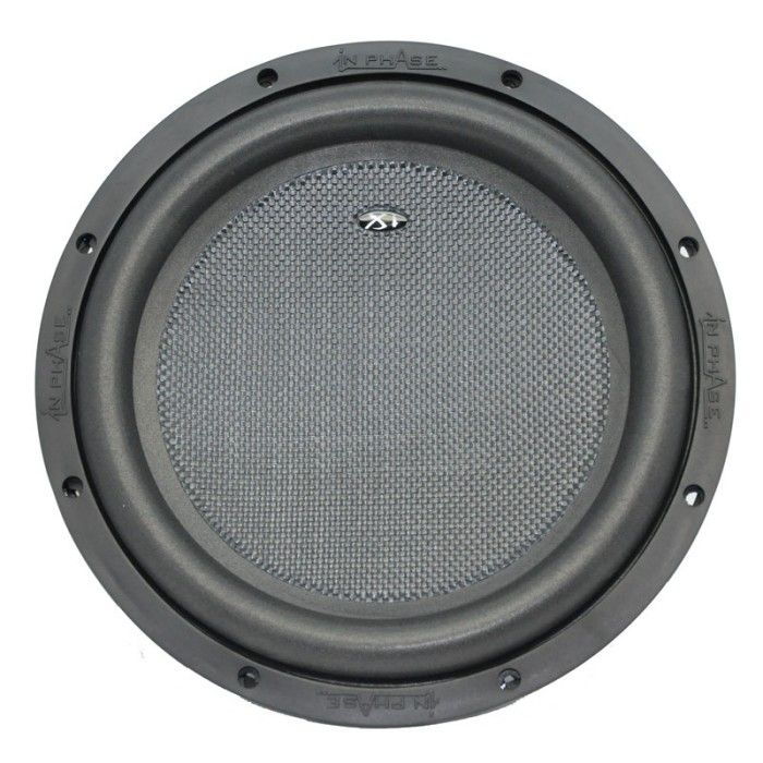 In Phase XT-10 Kevlar Cone 2 Ohm Dual Voice Coil 1200W Peak Power Subwoofer